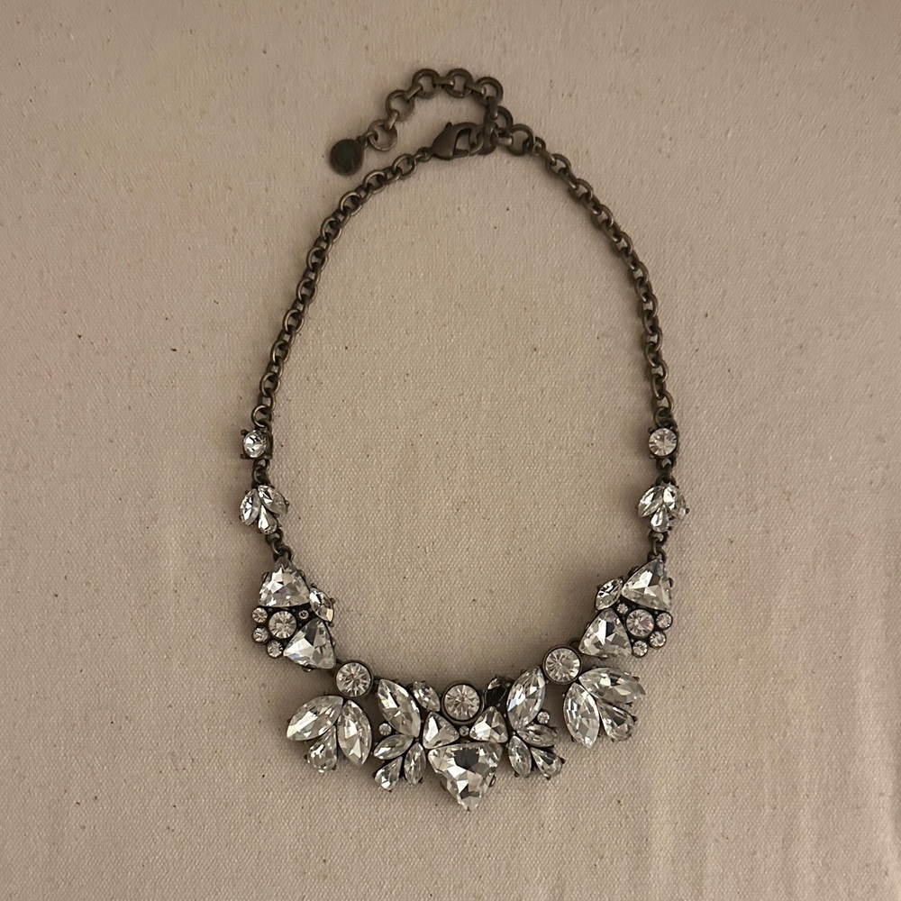 C Wonder Statement Silver/Diamond Necklace